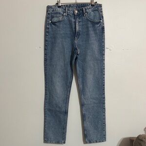 H&M Women's Straight Leg Blue Jeans